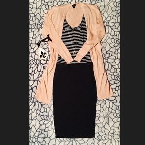 💎Black, stretch pencil skirt